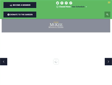 Tablet Screenshot of mckeegarden.org